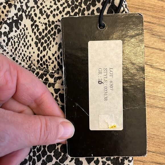 HOLLYWOOD SNAKE PRINT STRETCH FABRIC TROUSERS.  NEW WITH TAGS - Picture 7 of 15